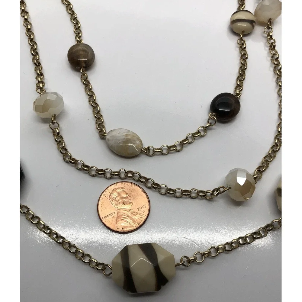 Matching Necklace Dangle‎ Earrings Gold Tone 18-24